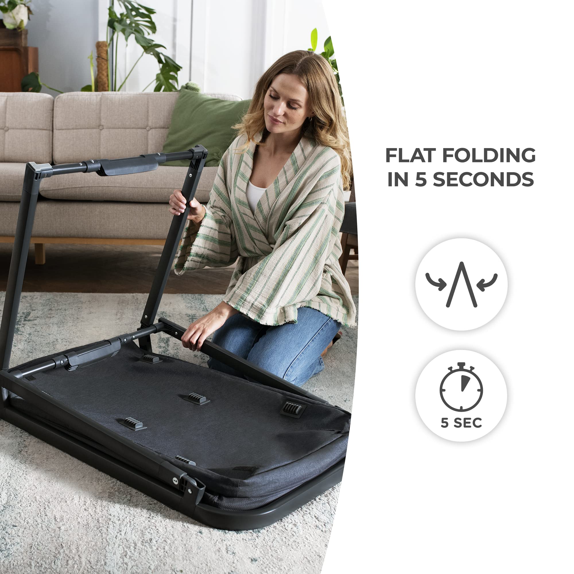 Kinderkraft Sofi two-level mattress supports newborn comfort and adjustment