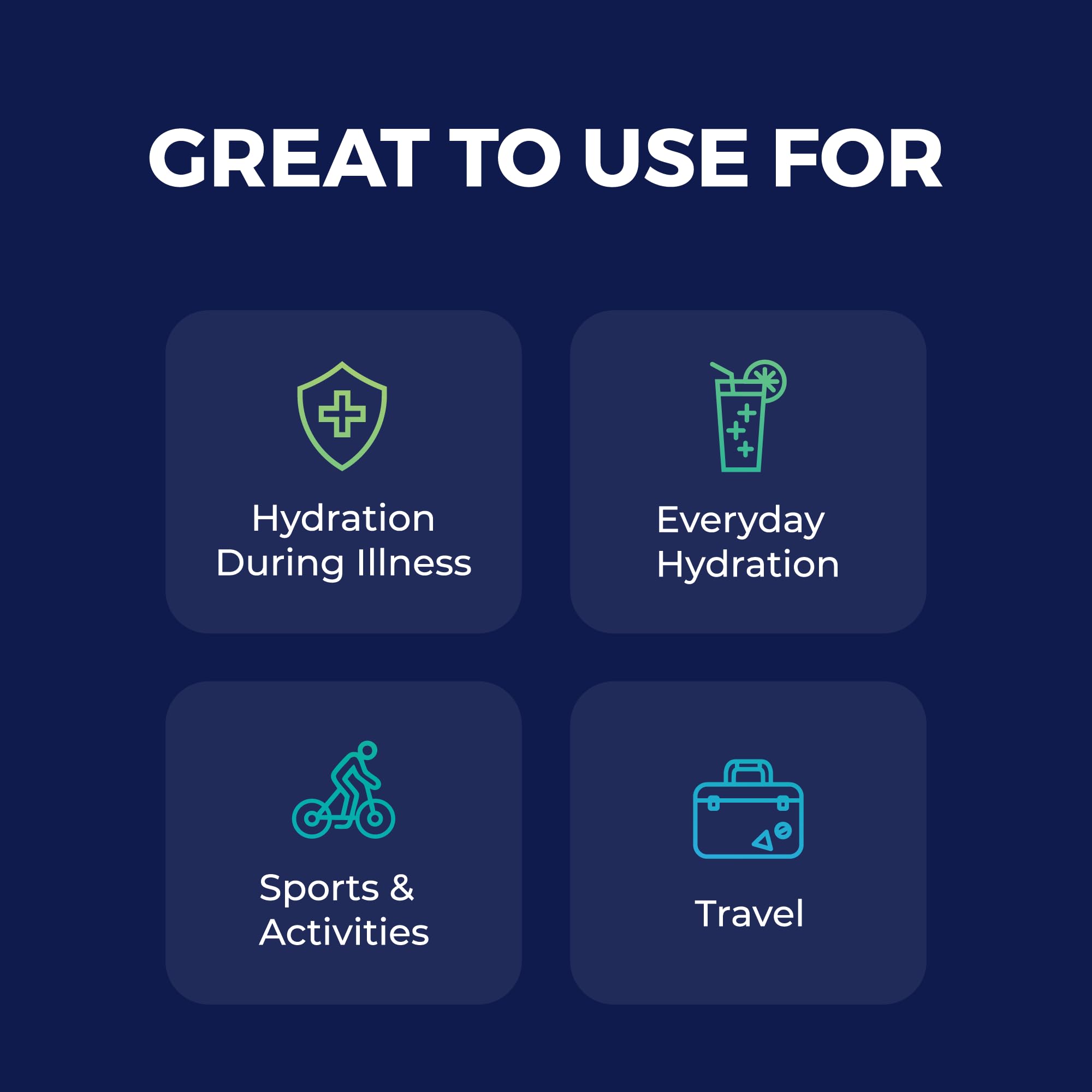 Illustration of electrolyte sodium boost in KinderLyte powder