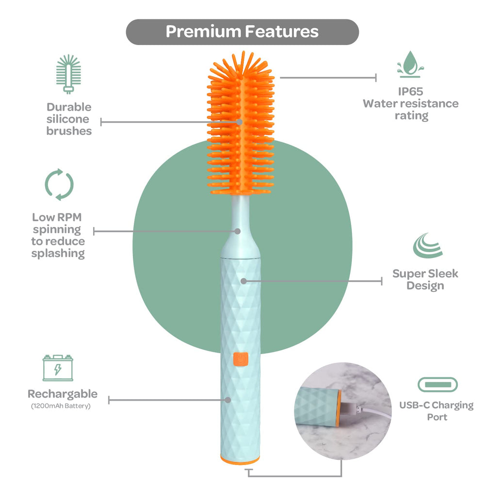 KinderSense Büki straw cleaner attachment reaches tight straw openings