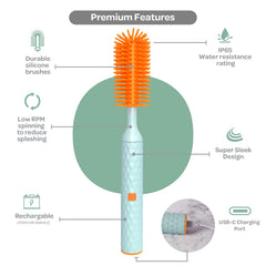KinderSense Büki straw cleaner attachment reaches tight straw openings