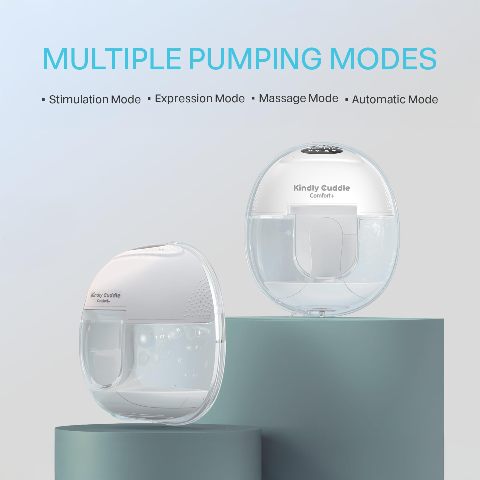 Kindly Cuddle Comfort+ supports four modes and 15 levels for tailored pumping sessions.
