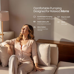 Kindly Cuddle Comfort+ app control interface for personalized suction and mode customization.