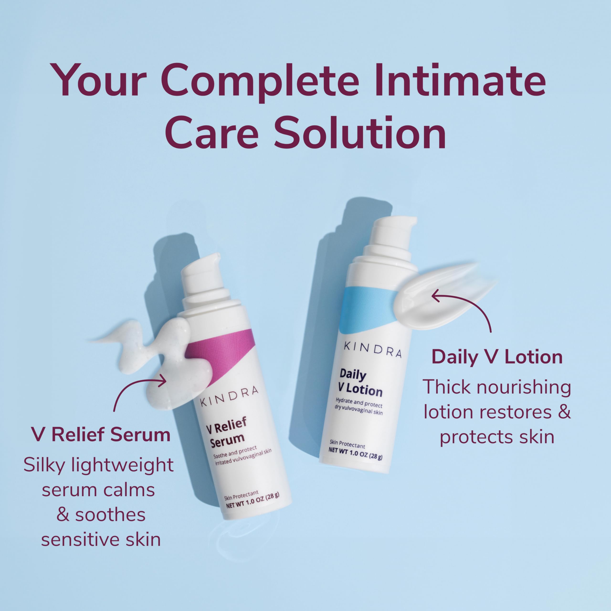 Product suited for daily use in intimate care routine with Kindra.