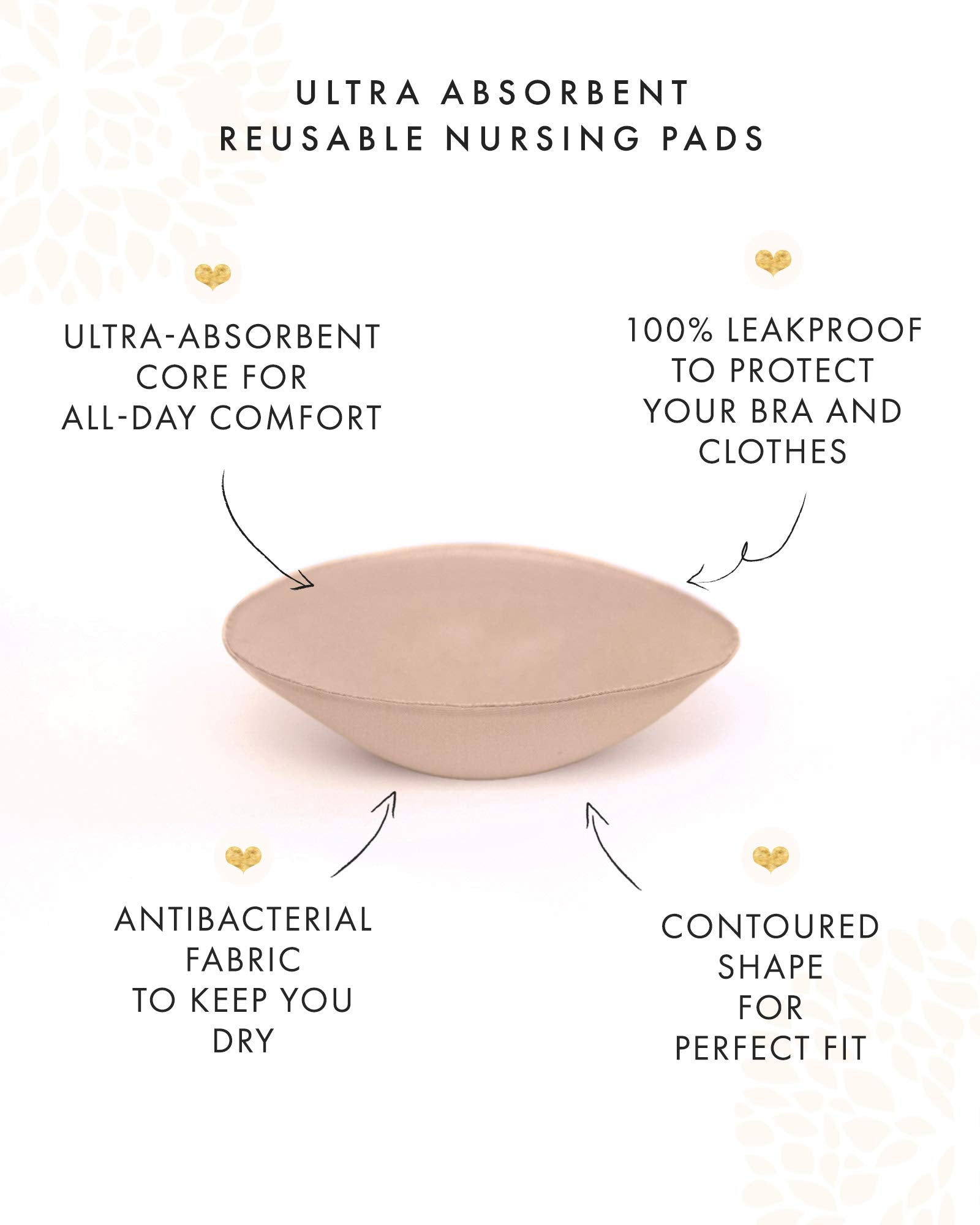 Kindred Bravely Fearless pads with anti-slip outer layer for secure wear.