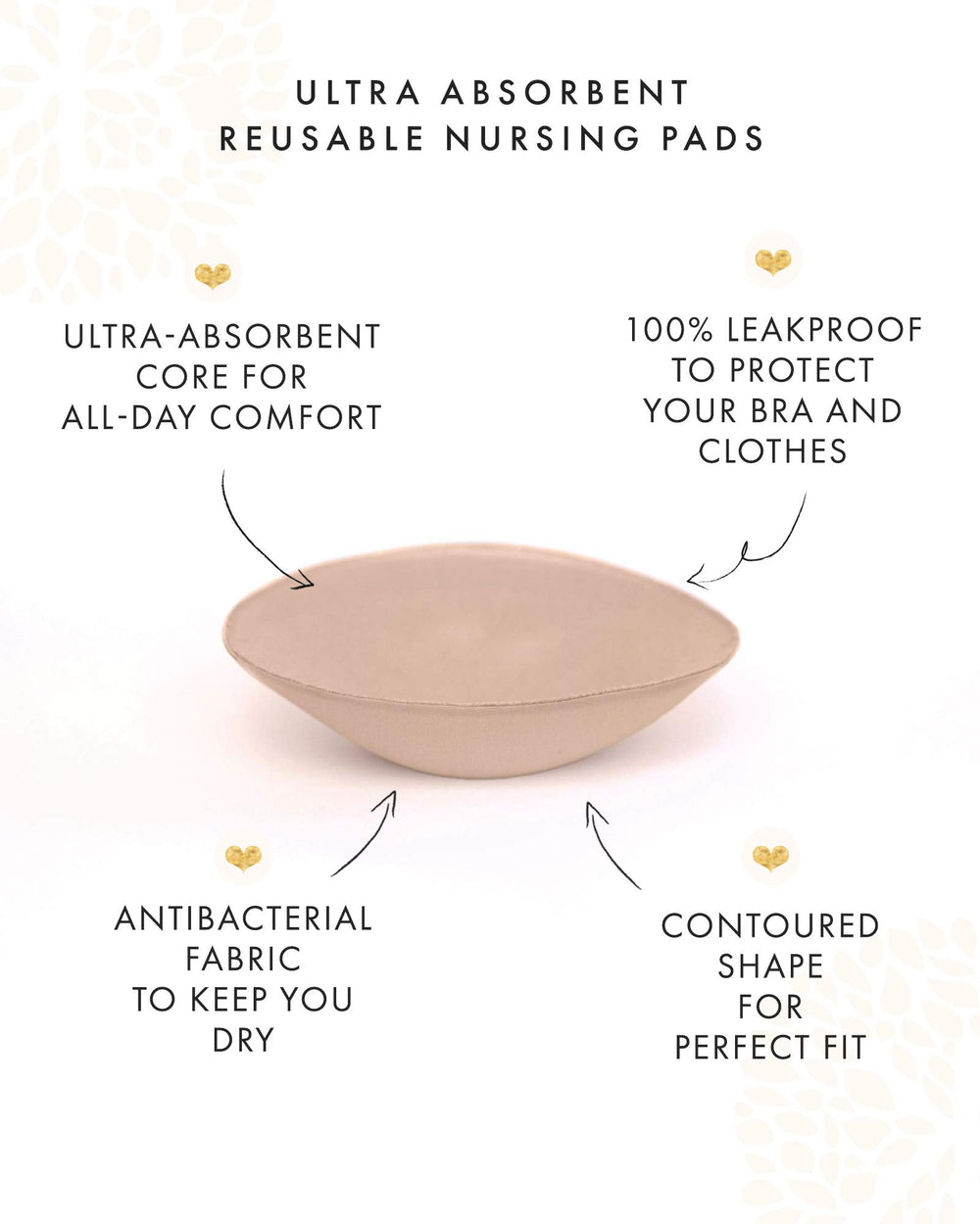 Kindred Bravely Fearless pads with anti-slip outer layer for secure wear.