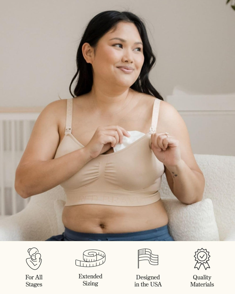 OEKO-TEX Standard 100 certified nursing pads from Kindred Bravely