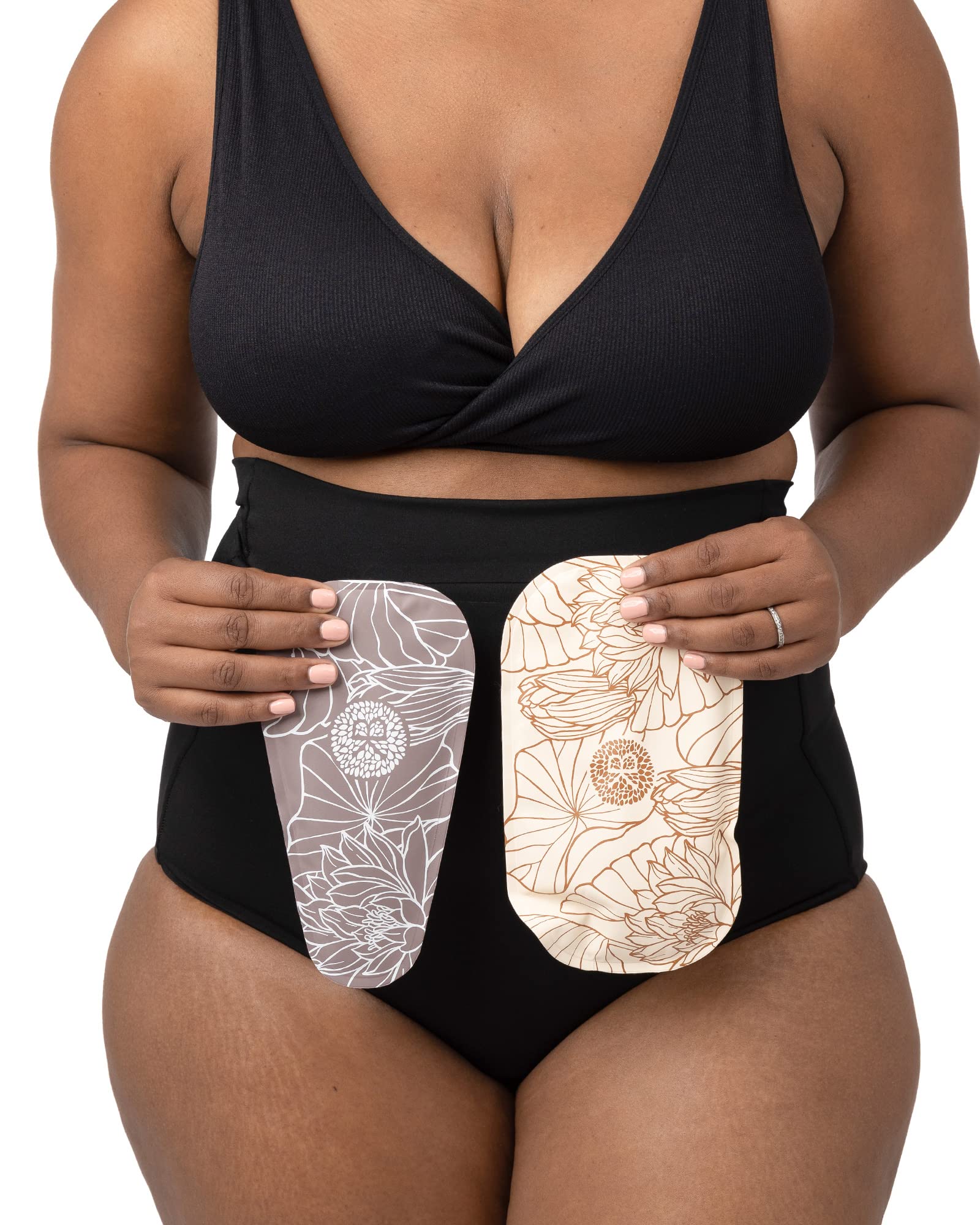 Kindred Bravely postpartum panty in black front view for comfort and support.