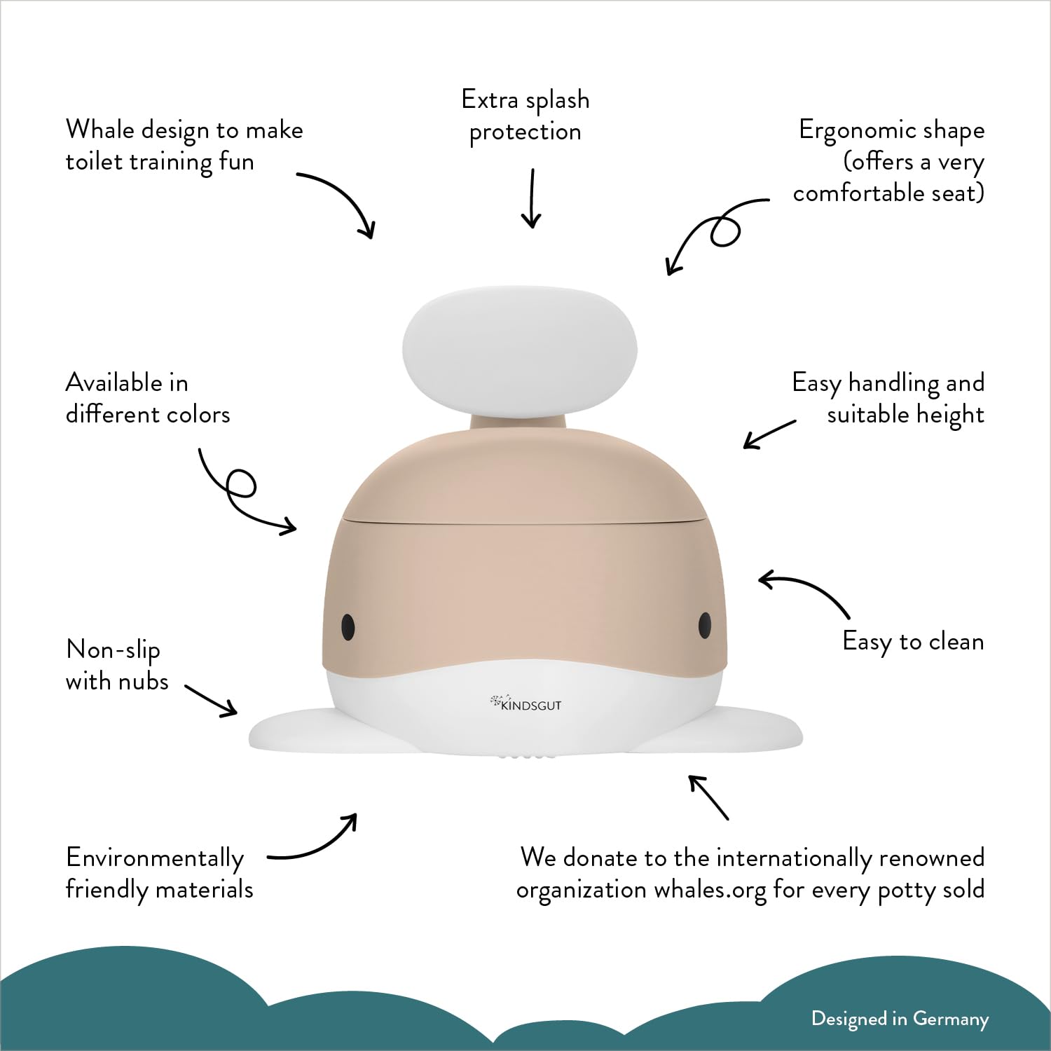 Kindsgut durable design suits siblings during potty training