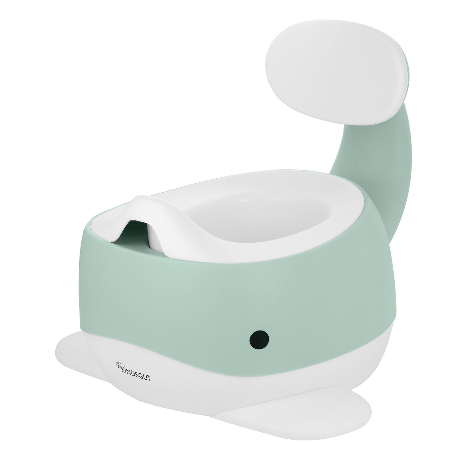Kindsgut Potty Whale Aquamarine height supports independence for toddlers.