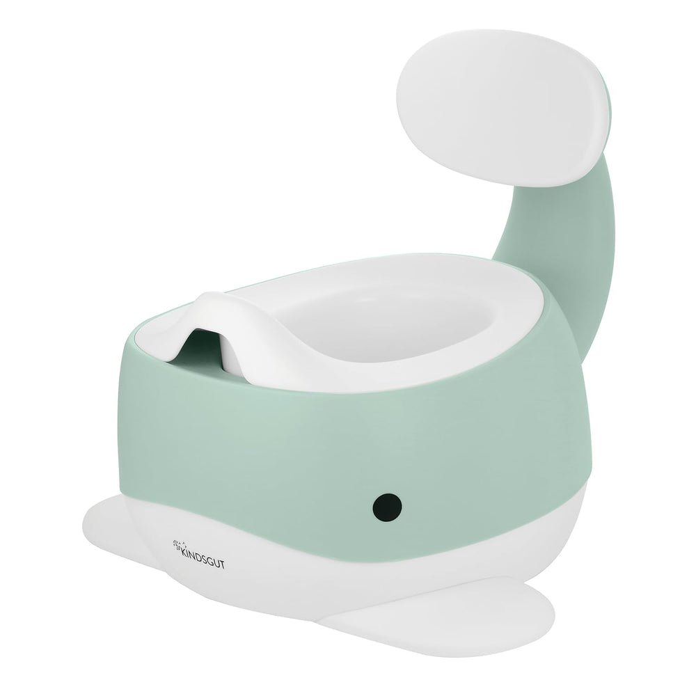 Kindsgut Potty Whale Aquamarine height supports independence for toddlers.