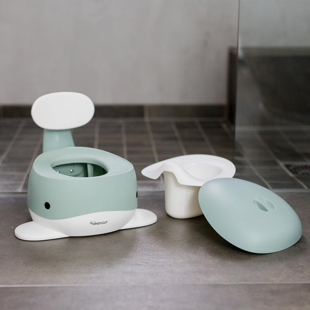 Kindsgut Potty Whale Aquamarine inner container removal enables quick cleaning.