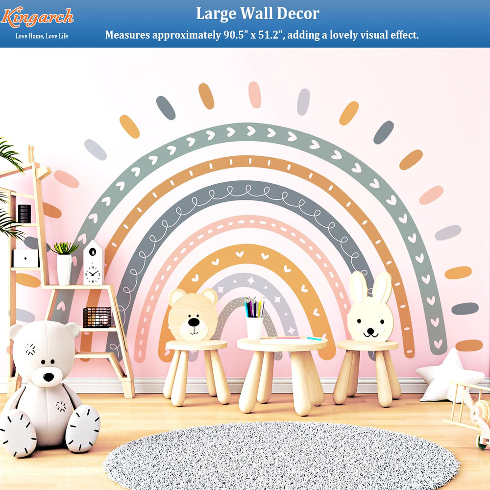 Kingarch durable wall stickers resist fading and curling.
