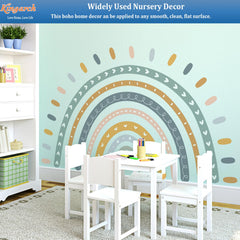 Kingarch fabric nursery wall decor is easy to remove.