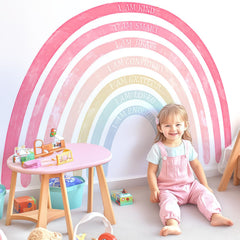 Kingarch rainbow panel 1 adds vibrant color to a child's room and is easy to apply.