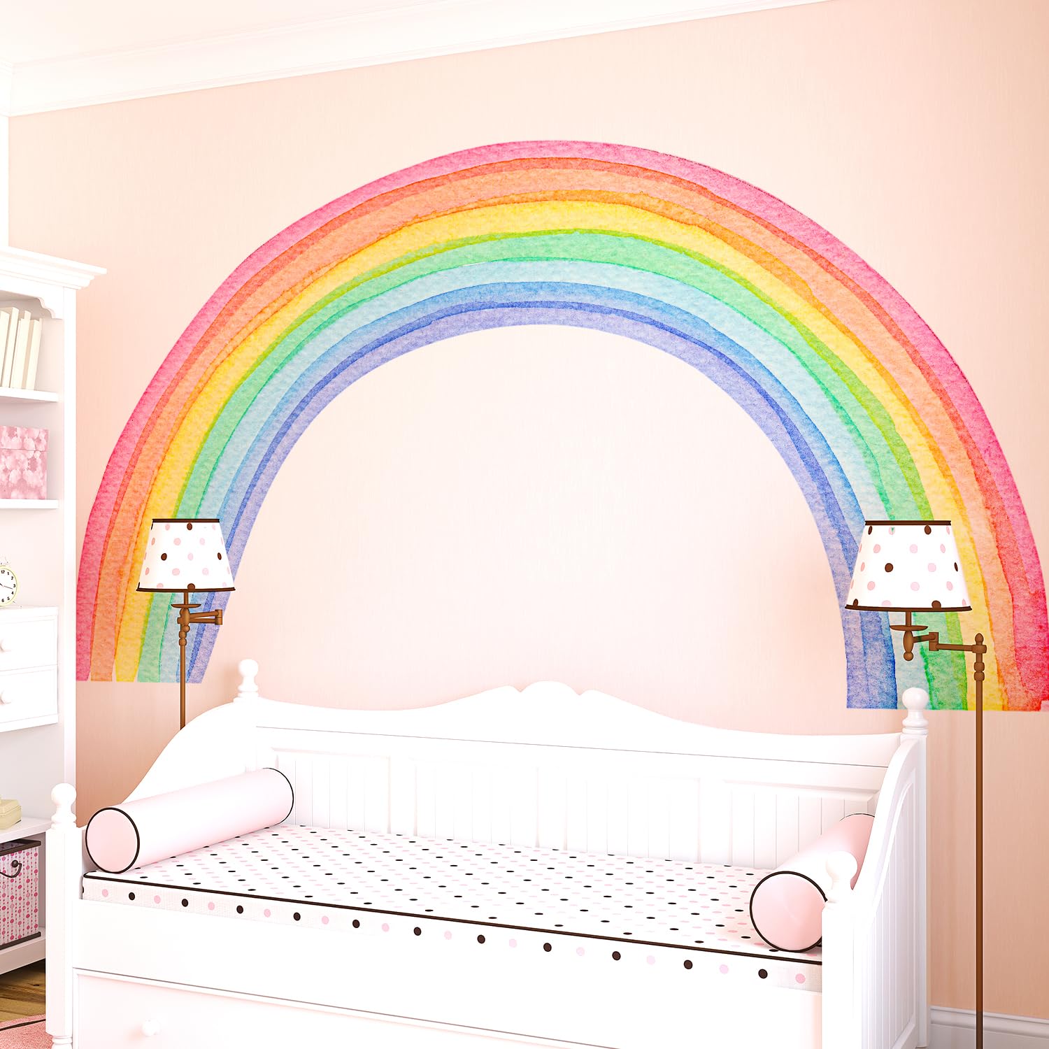Kingarch rainbow wall decal panel 9 makes a bold rainbow mural