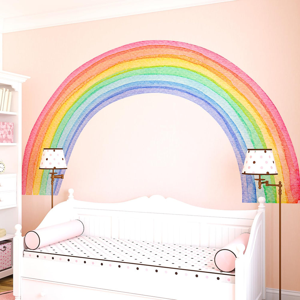 Kingarch rainbow wall decal panel 9 makes a bold rainbow mural