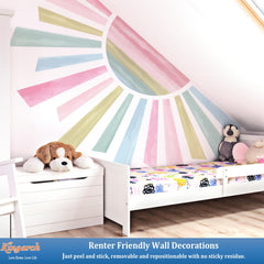 Kingarch removable wall decals are easy to reposition without residue.