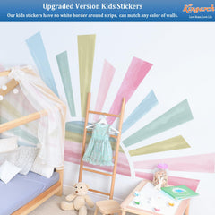Kingarch sunshine peel and stick mural enables quick, reversible room refresh.