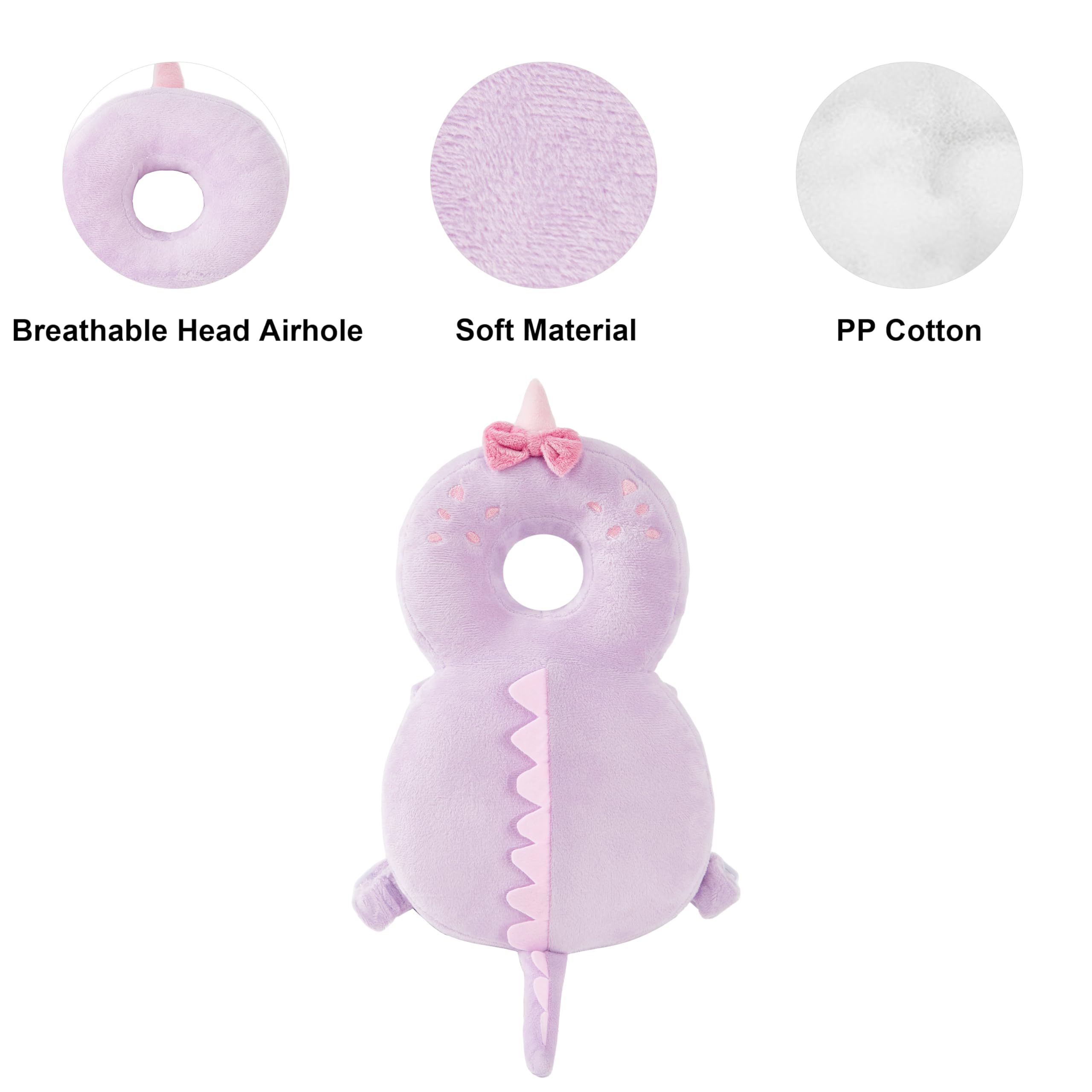KingCheer baby backpack cushion for walking and crawling gives gentle protection