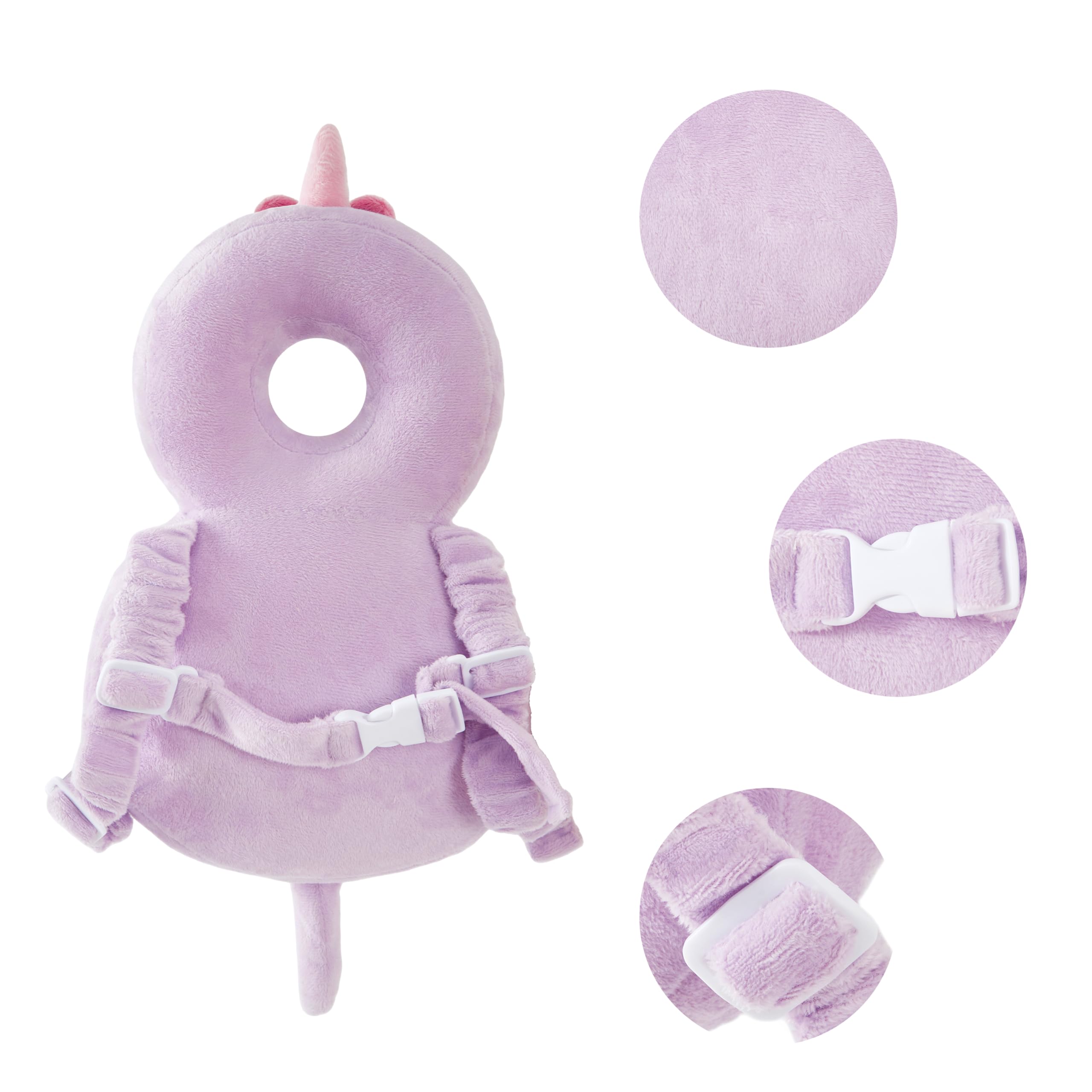 KingCheer purple dinosaur design adds fun safety gear for toddlers