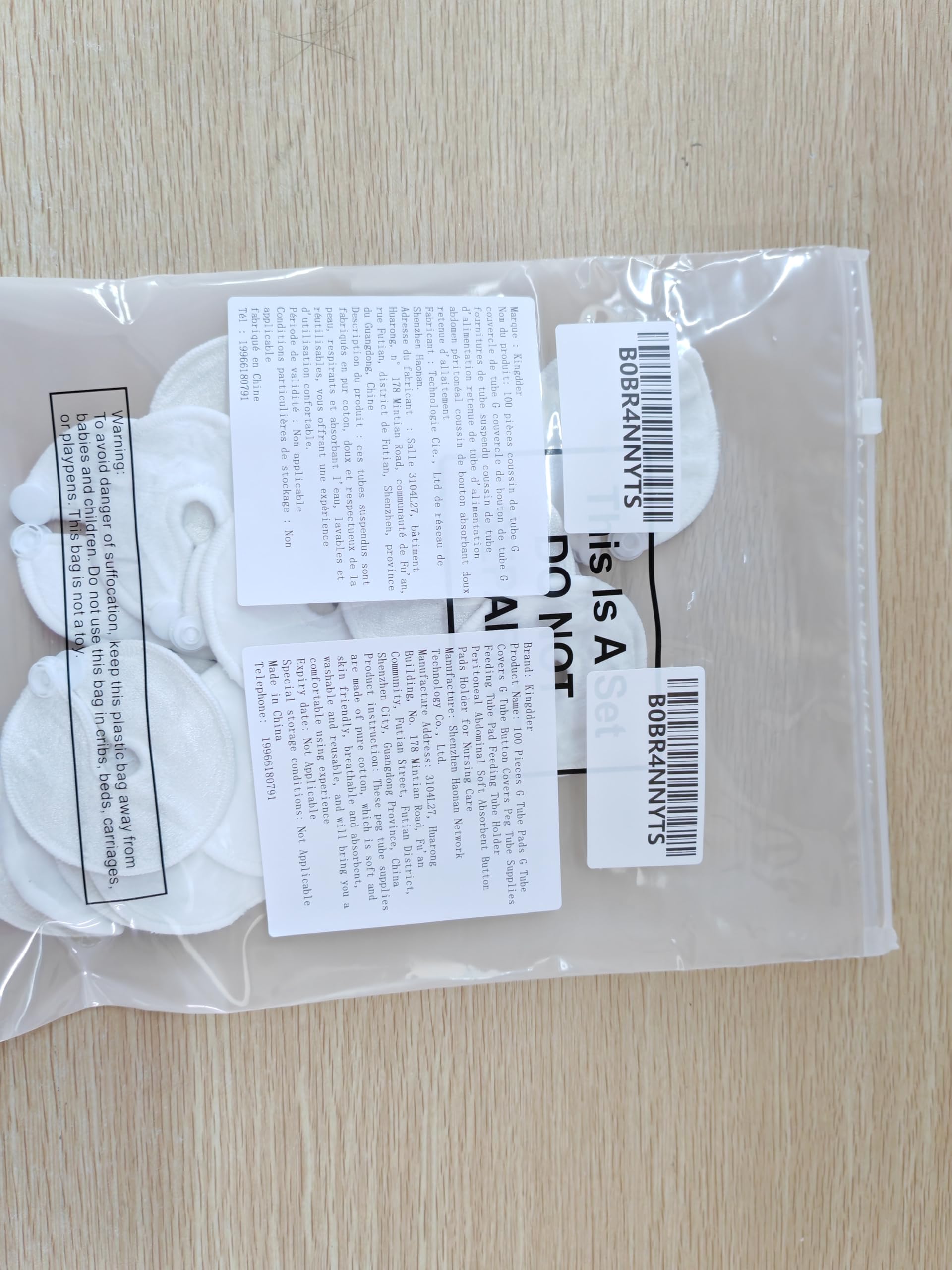 Kingdder G Tube Pads clip design for quick secure attachment