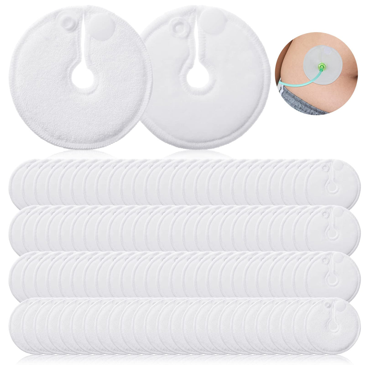 Kingdder G Tube Pads pack opened for easy daily use