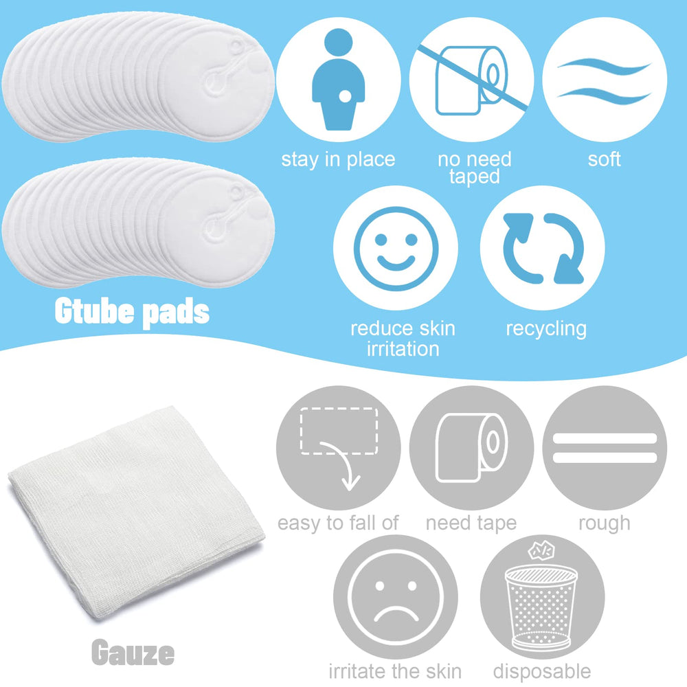 Kingdder G Tube Pads travel-ready pack for on-the-go care