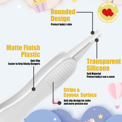 Kinggrand Kitchen dome end tweezer for quick, gentle mucus removal