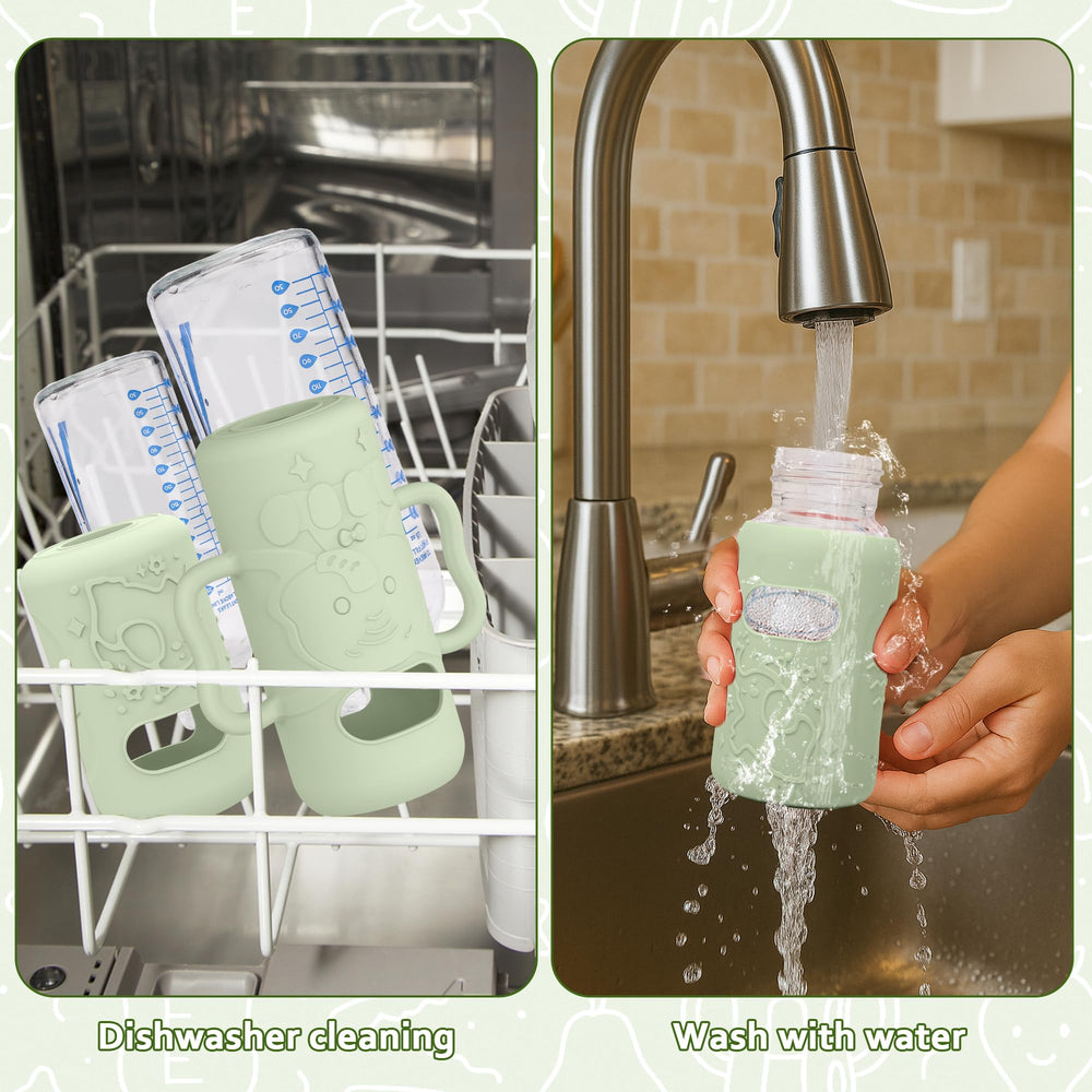 KingKam sleeve fits Dr. Brown's Anti-Colic Options+ Narrow Glass Bottles