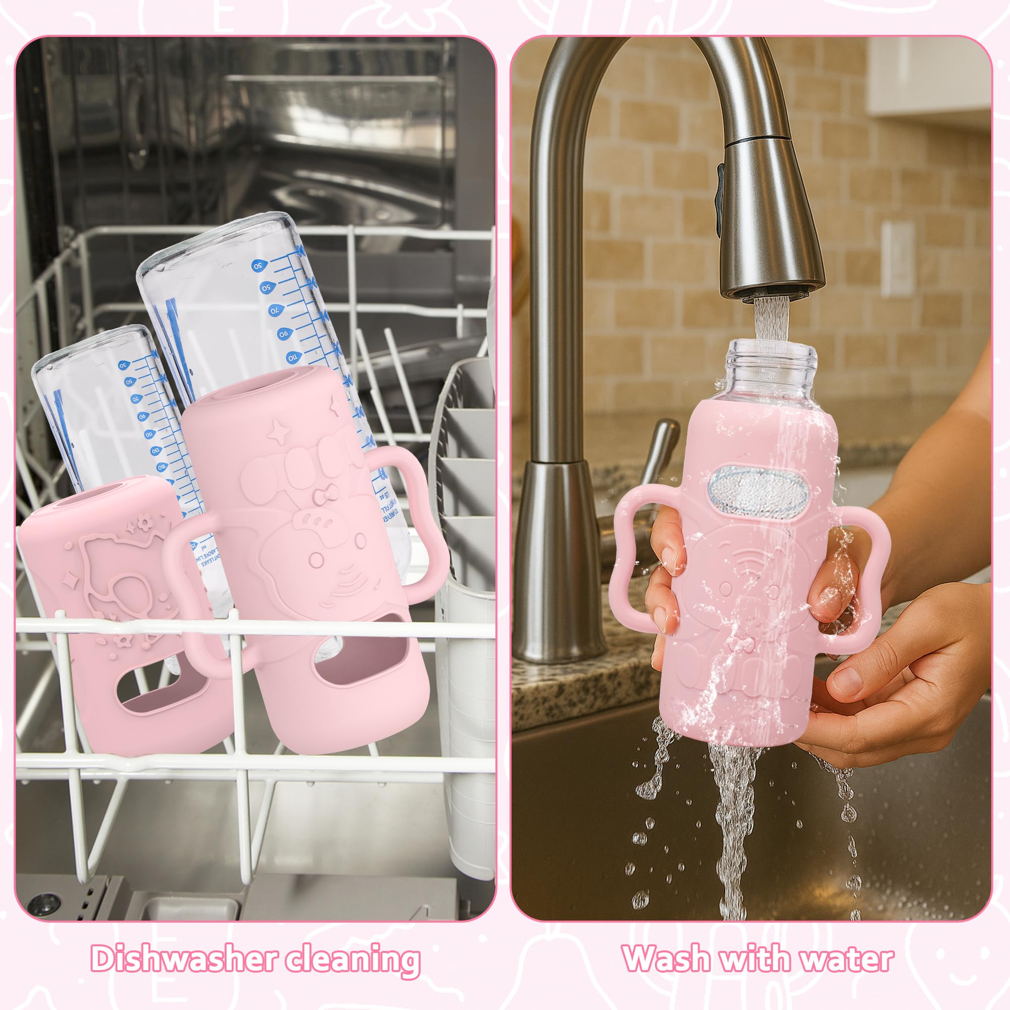 KingKam sleeve fits Dr. Brown's Anti-Colic Options+ Narrow bottles for easy use.