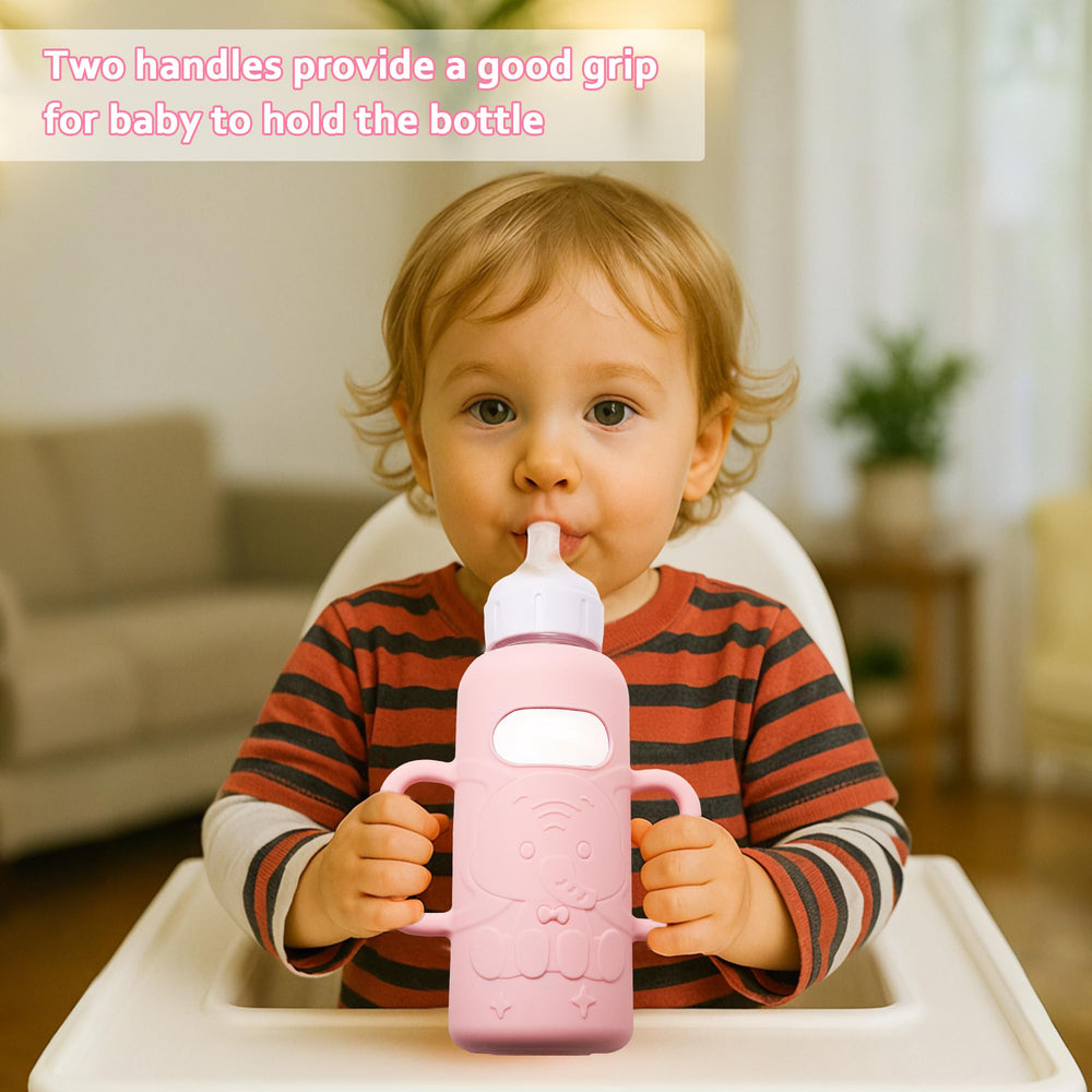 KingKam silicone sleeve is dishwasher-safe for easy cleaning after feeding.