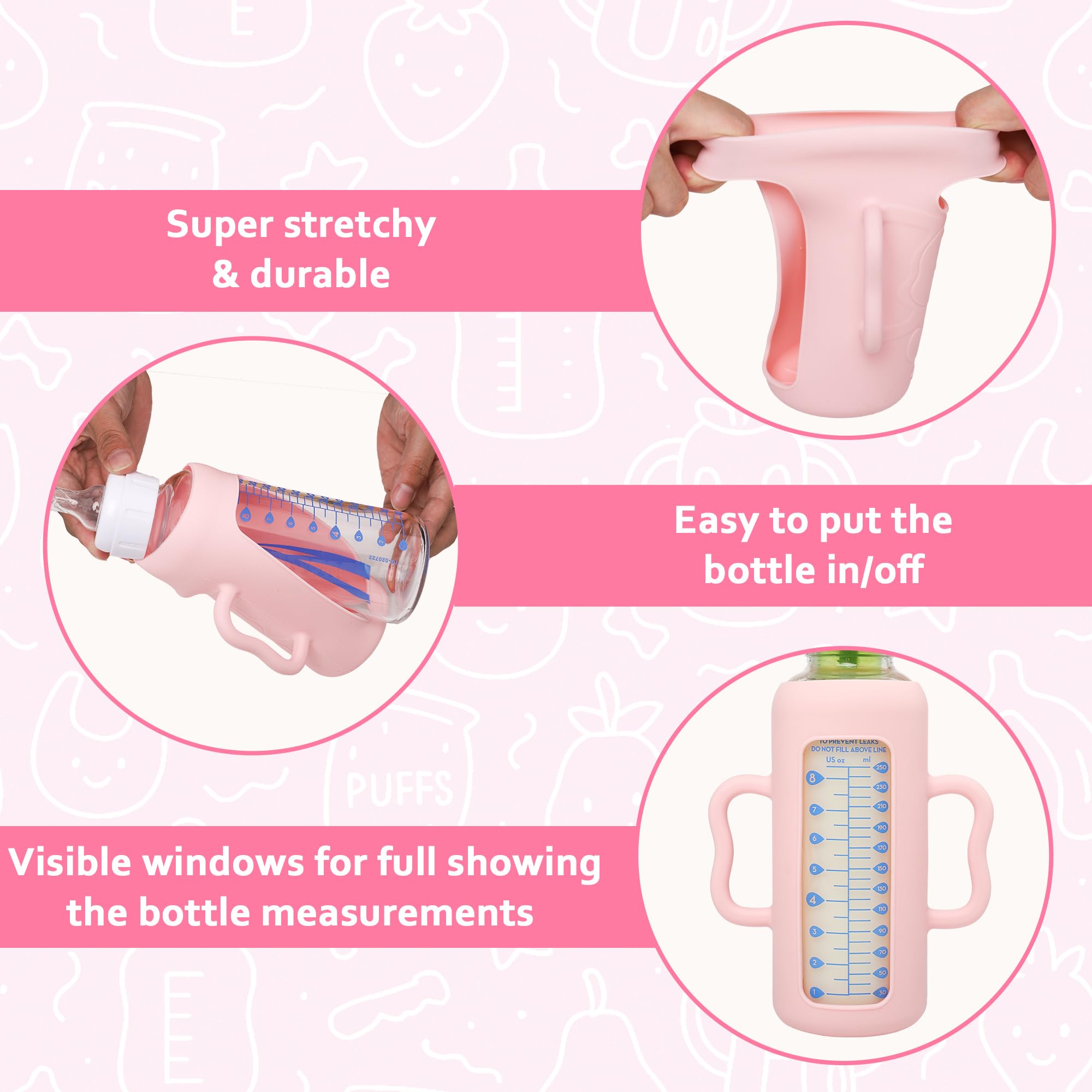 KingKam sleeve with side cutout shows bottle markings clearly for easy checks.