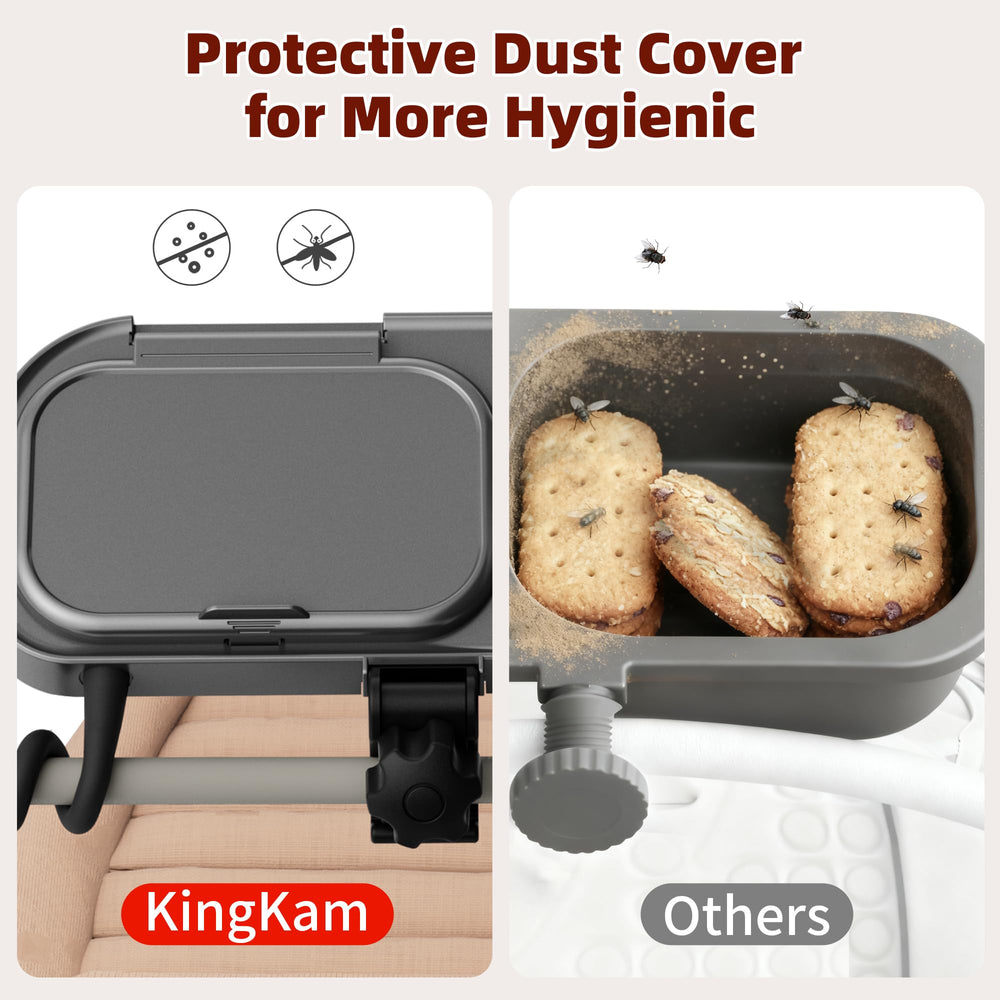 KingKam tray is dishwasher safe for quick cleanup.