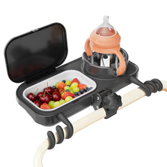 KingKam universal snack tray with snack compartment keeps essentials within reach on the go.