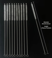 KINGSEM straw cleaner brush kit for glass straws, gentle yet effective.