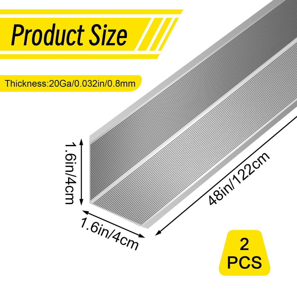 Kingtran aluminum corner protector highlighting edge detail and 48-inch length