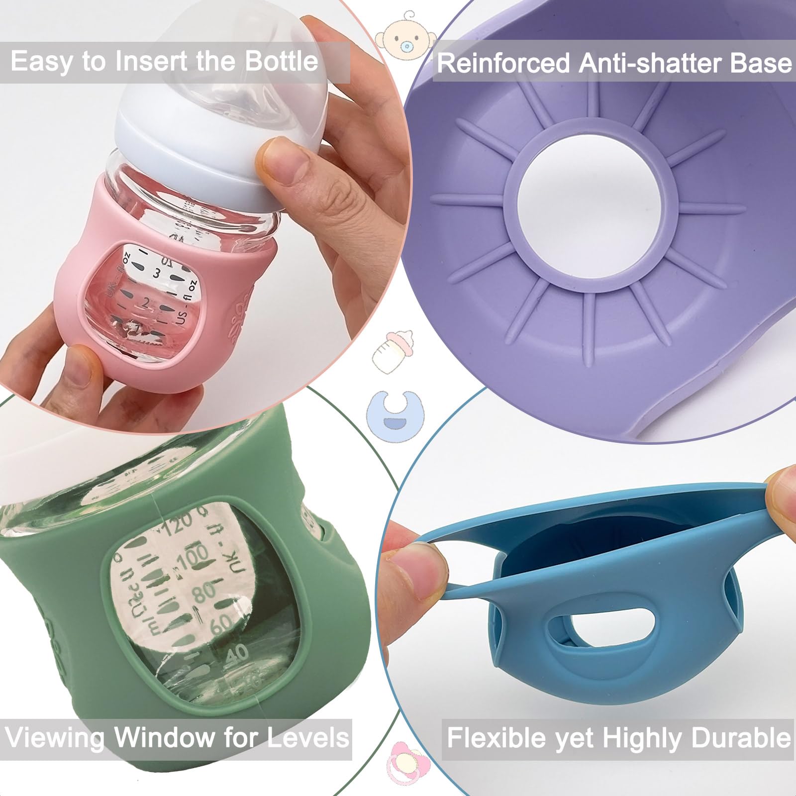 Kingwi dishwasher-safe silicone sleeve for easy cleaning