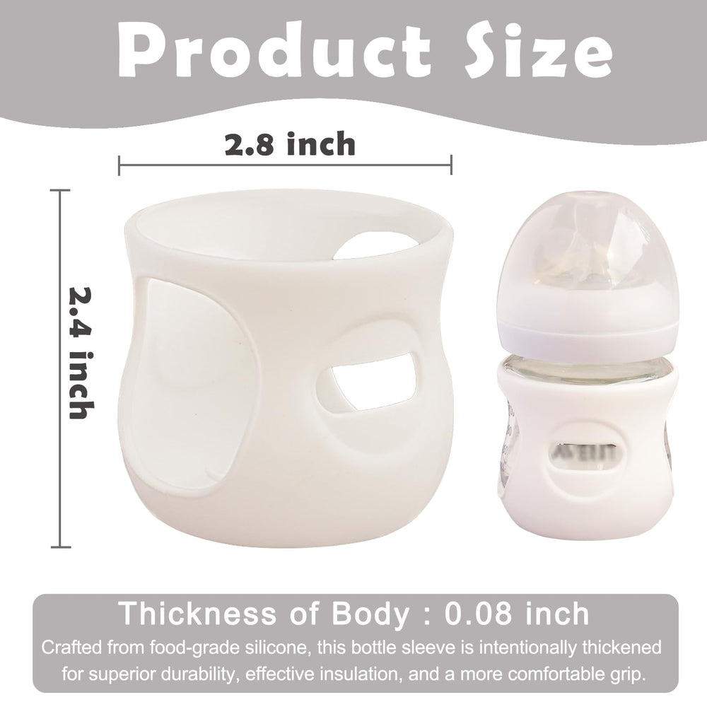 Kingwi Avent silicone sleeve 8oz with handles promotes independent feeding.