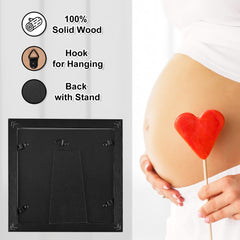 KINLINK Sonogram Frame with mats highlighting love at first sight and baby phrases.