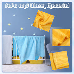 Kinlop bright color baby blankets emphasize cheerful nursery decor and everyday warmth.