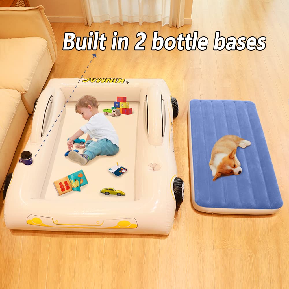 KINMAC bed includes side pockets for snacks and drinks.
