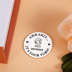 KINMES stainless steel coin, durable and compact for daily use.