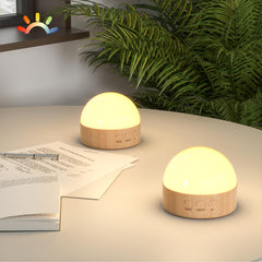 Kintion Night Light 2-pack in brown provides cozy bedside ambience.