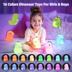 KinYiLO dino lamp offers 16 colors for a cozy kid-friendly ambience.