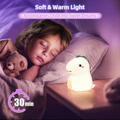 KinYiLO silicone night light with rechargeable battery for long-lasting glow.