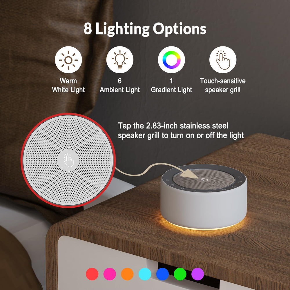 Kipcush backlit touch buttons illuminate in the dark for easy use.