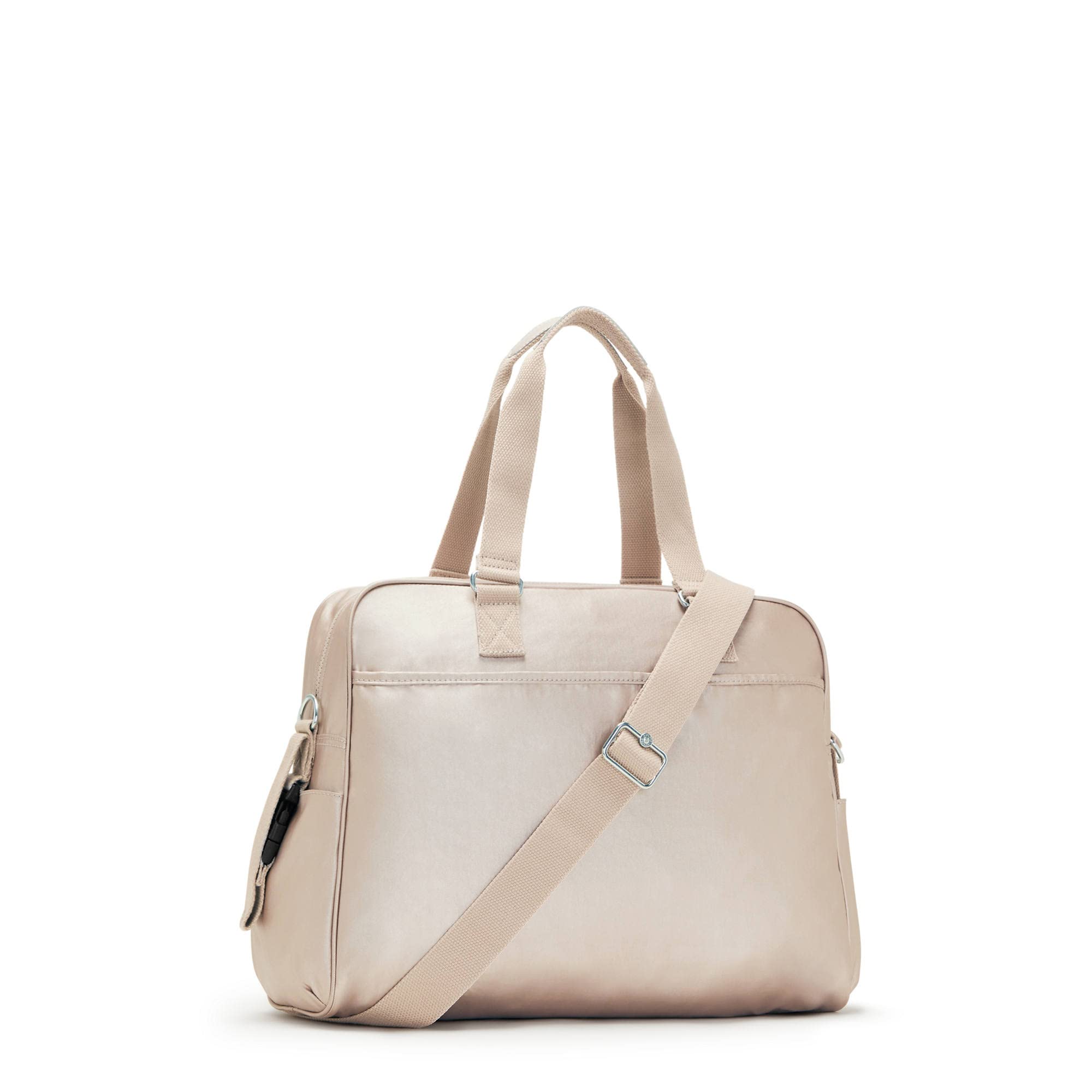 Kipling Alanna Metallic Diaper Bag Quartz Metallic pockets for quick diaper changes