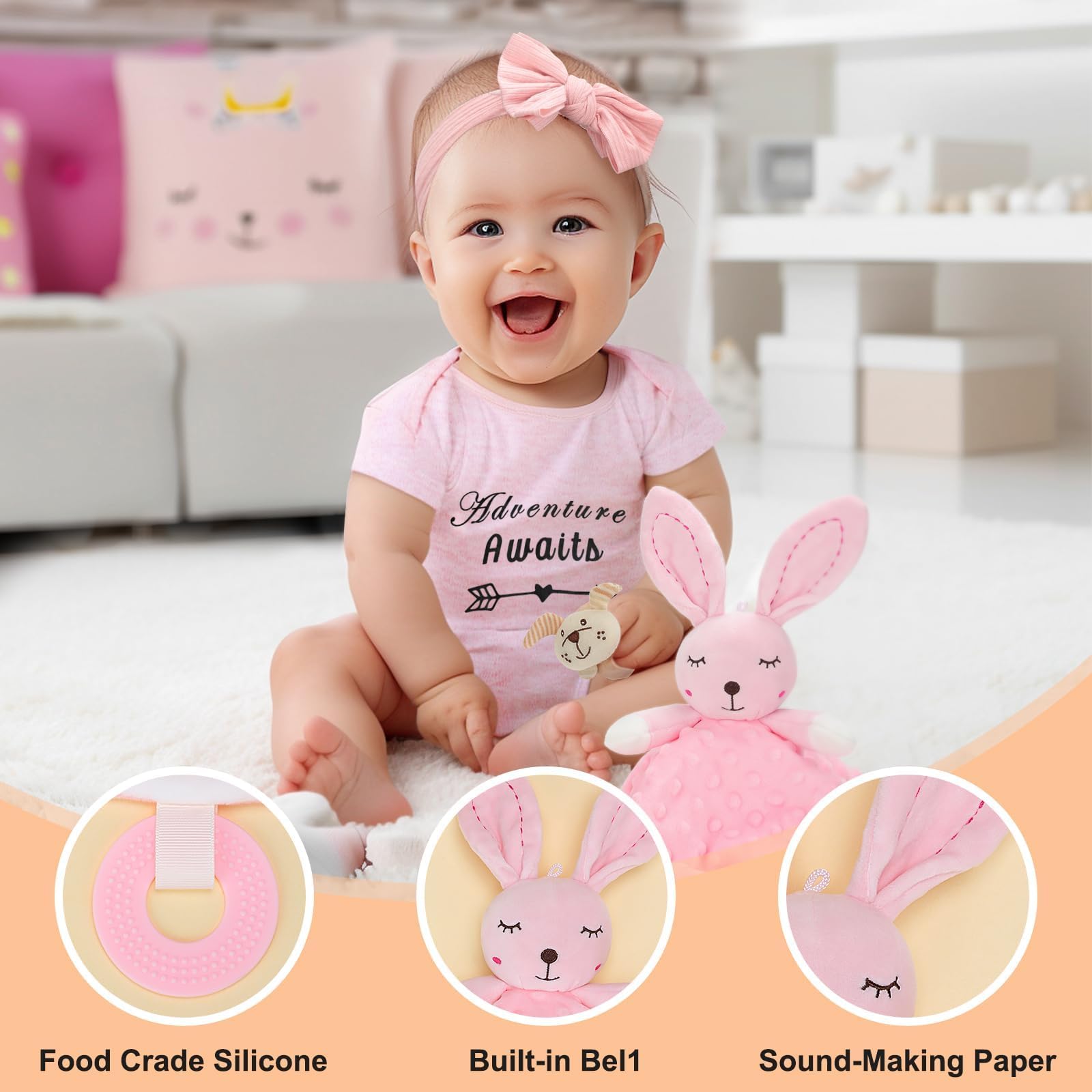Kipwake pure cotton socks and bibs help keep outfits clean and coordinated.