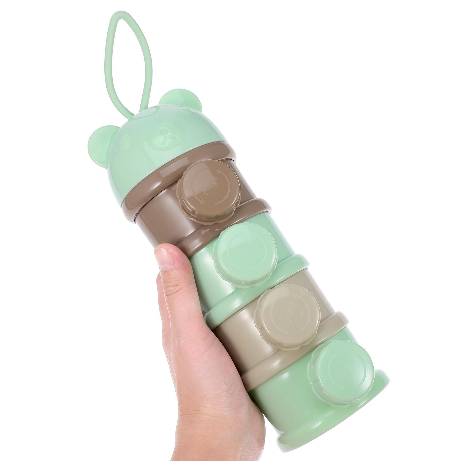 Kisangel 4Layer milk powder box in bag use shows portability.