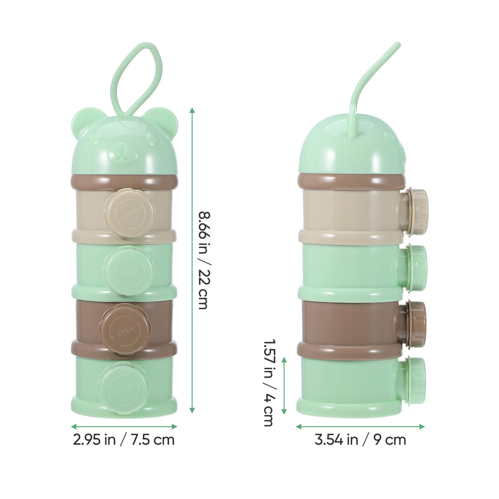 Kisangel 4Layer milk powder box side view highlights compact portability.
